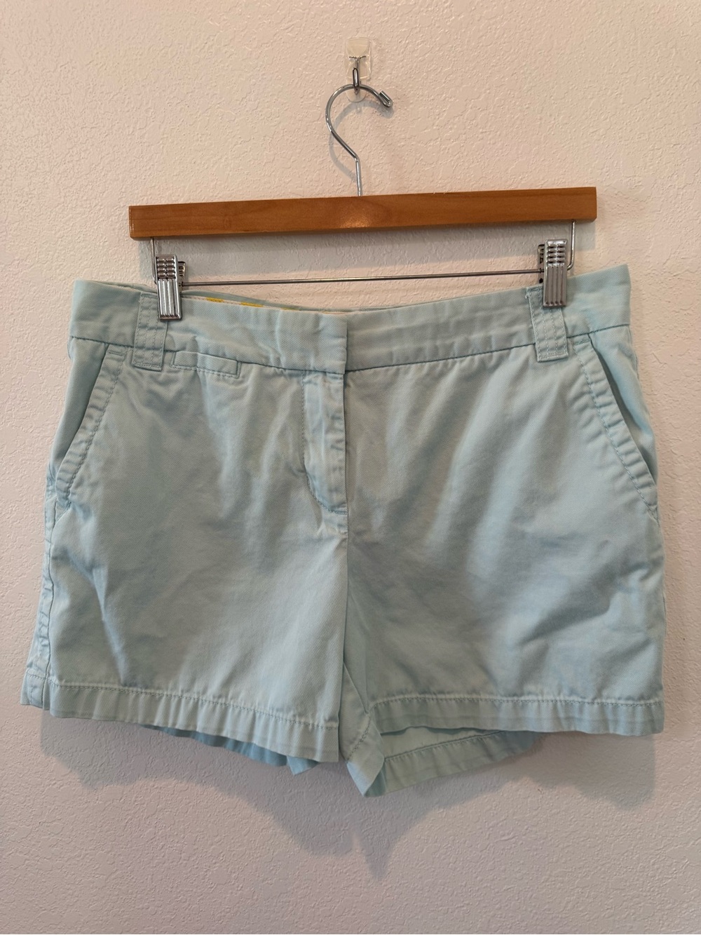 J. Crew Light Blue Weathered Broken-In Classic Twill City Fit Chino Shorts